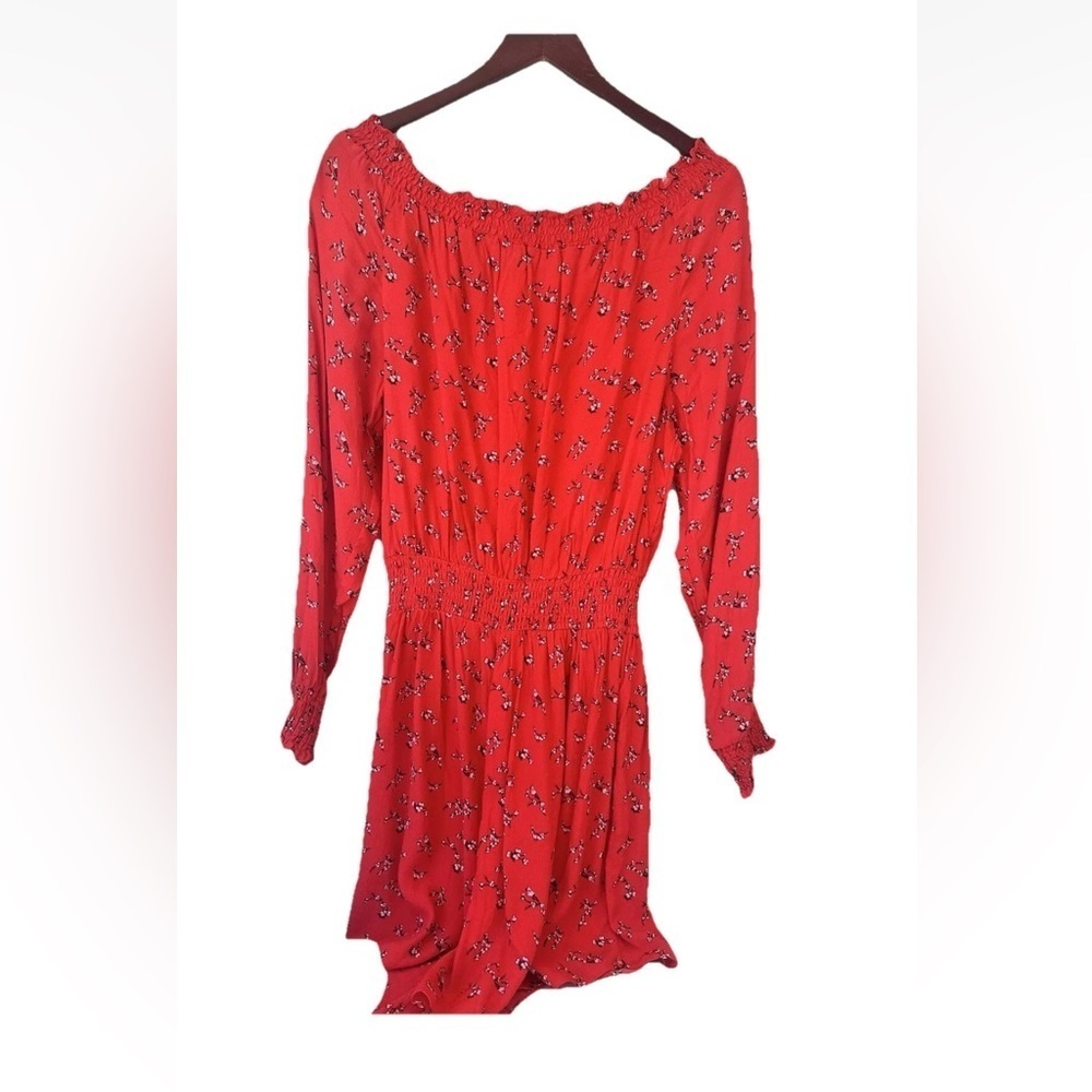 Woman’s Long Sleeve Red Romper Size X-Large Kendall & Kylie Cherry Blossom - Picture 4 of 10